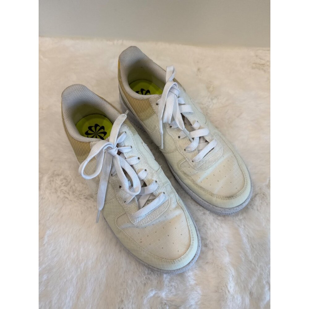 Nike Air Force 1 Crater GS 'Move To Zero - White Orange' DH4339-100 size 6.5Y - Picture 6 of 10
